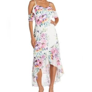 Night Way Collections Pink and Purple Asymmetrical High-Low Sundress